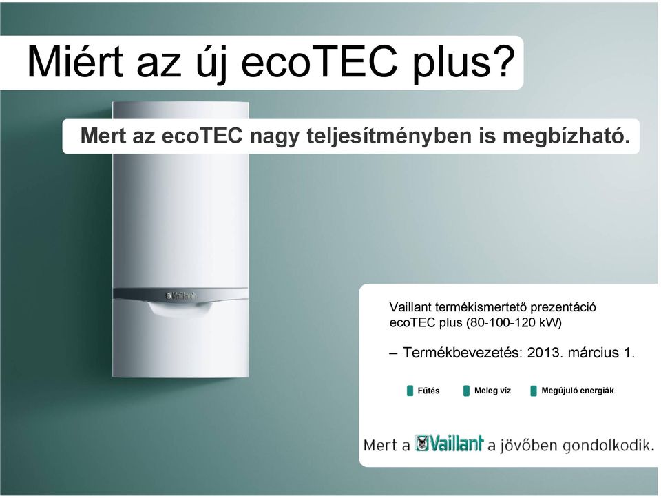 Vaillant termékismertető prezentáció ecotec plus