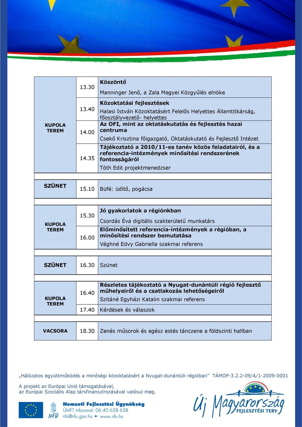 00 Csekő Krisztina főigazgató, Oktatáskutató és Fejlesztő Intézet 14.