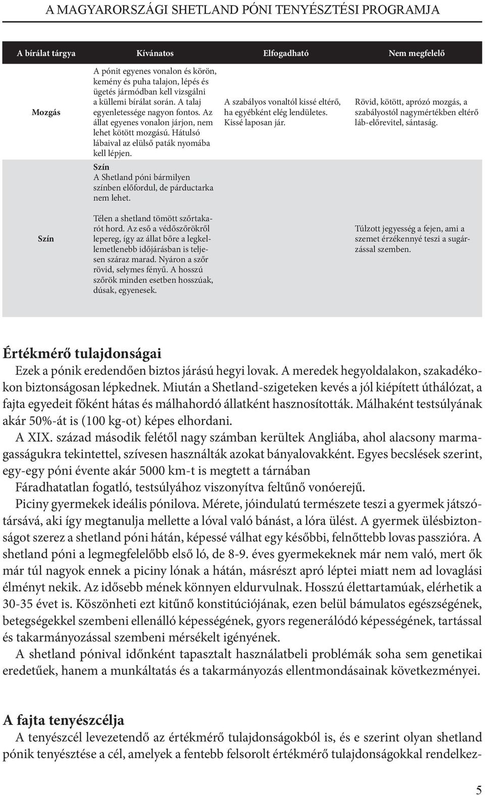 Szín A Shetland póni bármilyen színben előfordul, de párductarka nem lehet. Télen a shetland tömött szőrtakarót hord.