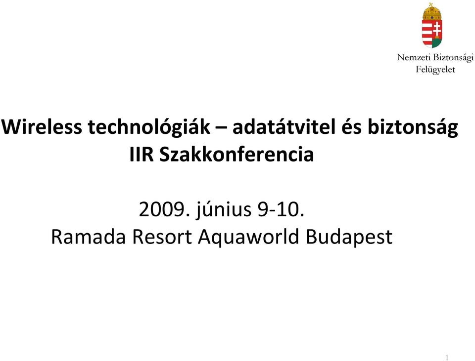 Szakkonferencia 2009.