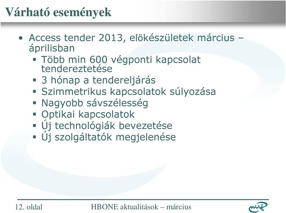 Szimmetrikus kapcsolatok súlyozása Nagyobb sávszélesség Optikai