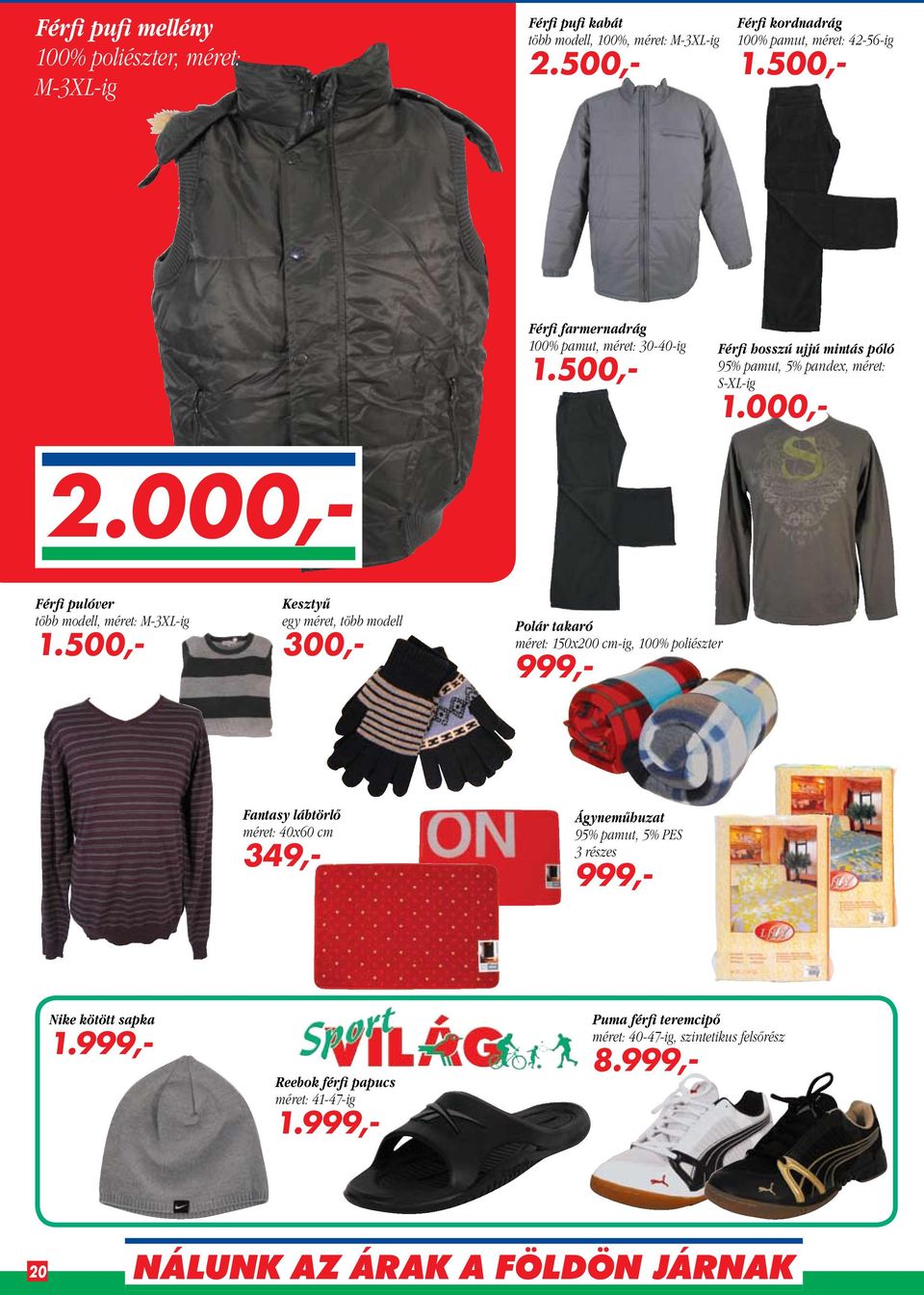 000,- Férfi pulóver több modell, méret: M-3XL-ig 1.