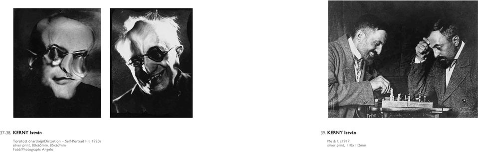 Self-Portrait I-II, 1920s silver print,