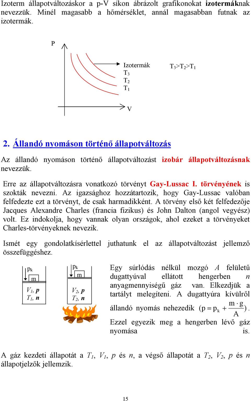 Az igazsághoz hozzátartozik, hogy Gay-Lussac alóban felfedezte ezt a törényt, de csak haradikként.