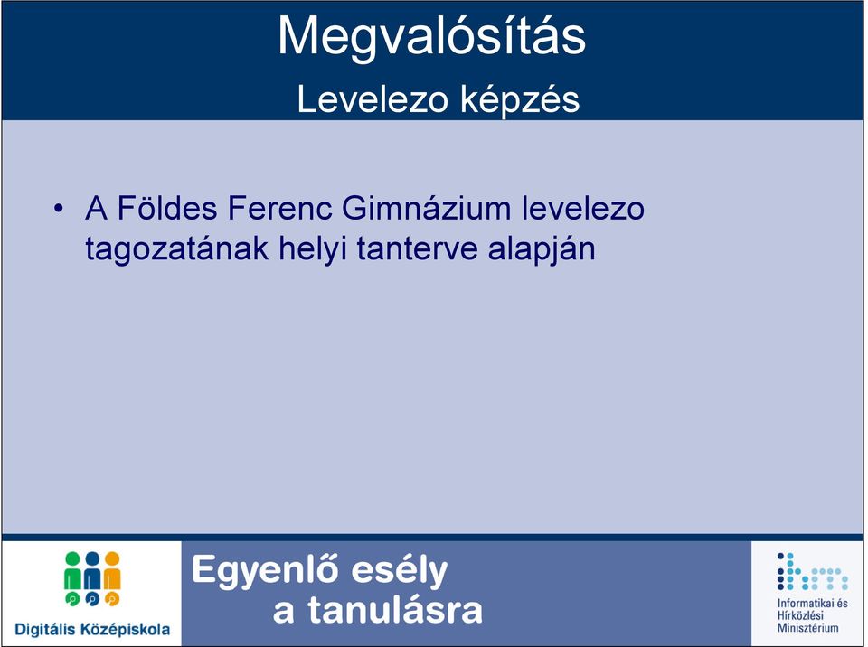 Gimnázium levelezo