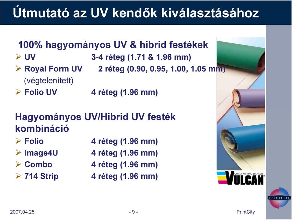 05 mm) (végtelenített) Folio UV 4 réteg (1.