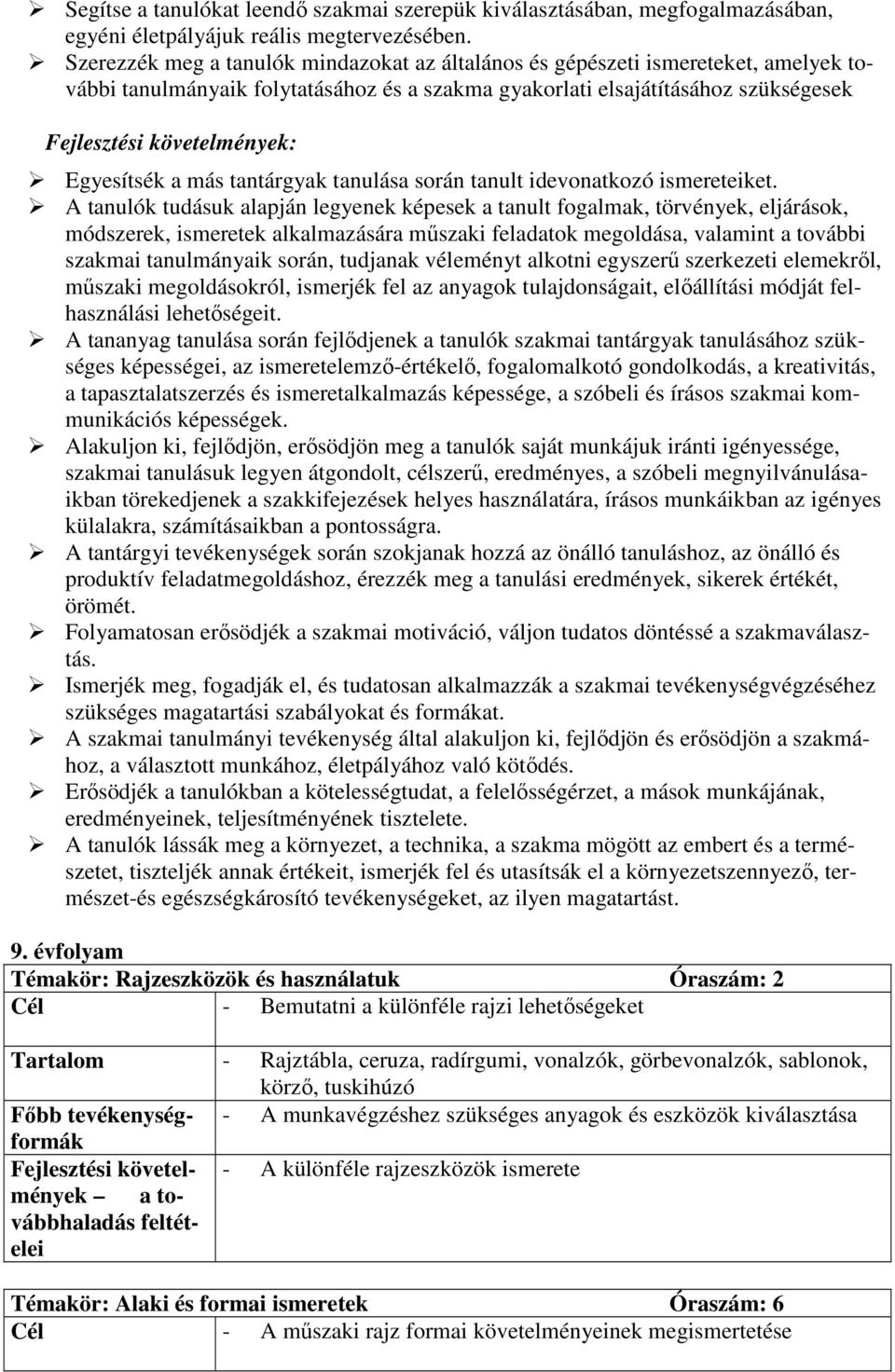 tanulása során tanult idevonatkozó ismereteiket.