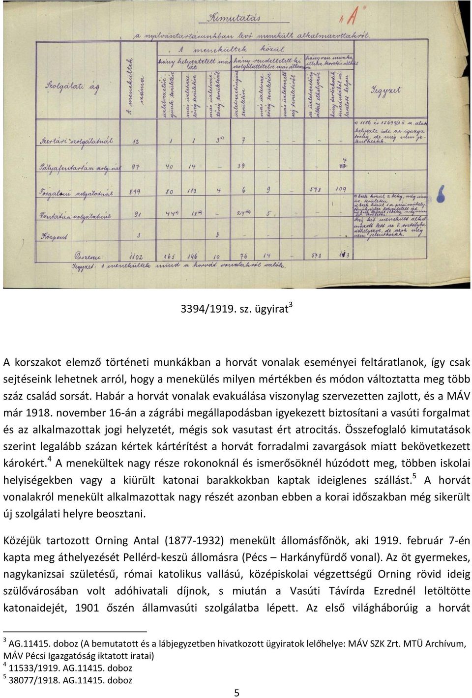 család sorsát. Habár a horvát vonalak evakuálása viszonylag szervezetten zajlott, és a MÁV már 1918.