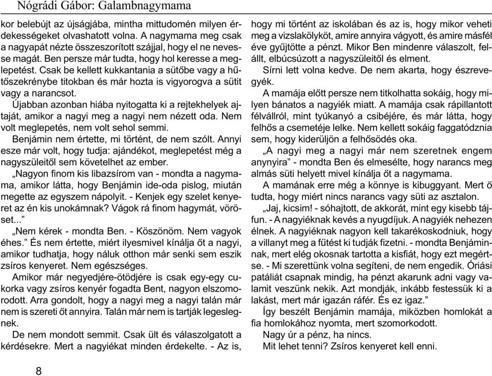 GALAMBNAGYMAMA. Nógrádi Gábor, PDF Free Download