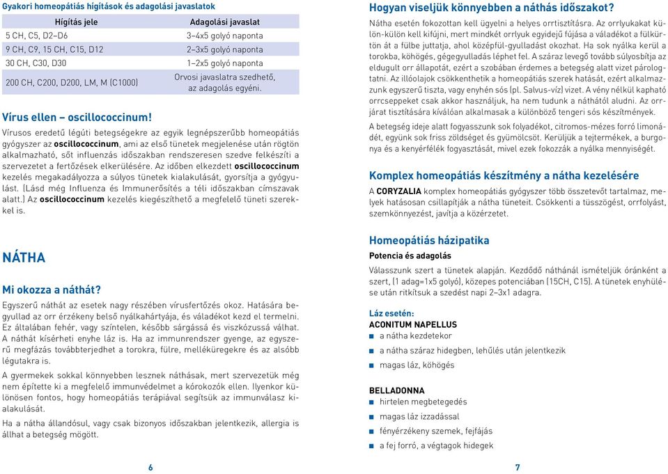 Vírusos eredetű légúti betegségekre az egyik legnépszerűbb homeopátiás gyógyszer az oscillococcinum, ami az első tünetek megjelenése után rögtön alkalmazható, sőt influenzás időszakban rendszeresen