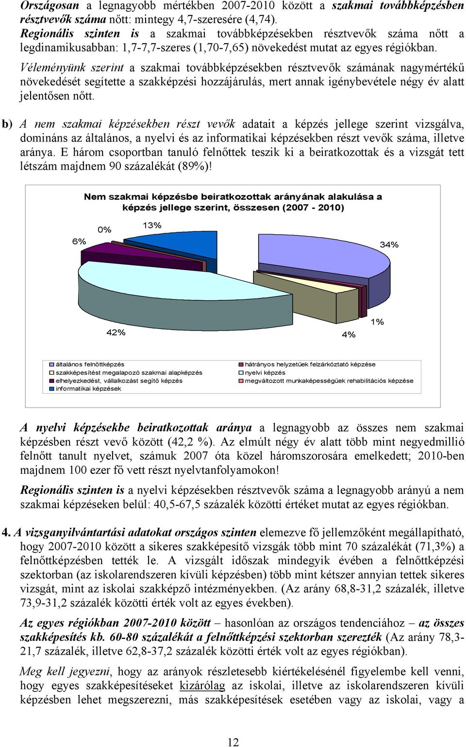 Véleményünk szerint a szakmai továbbképzésekben résztvevők számának nagymértékű növekedését segítette a szakképzési hozzájárulás, mert annak igénybevétele négy év alatt jelentősen nőtt.