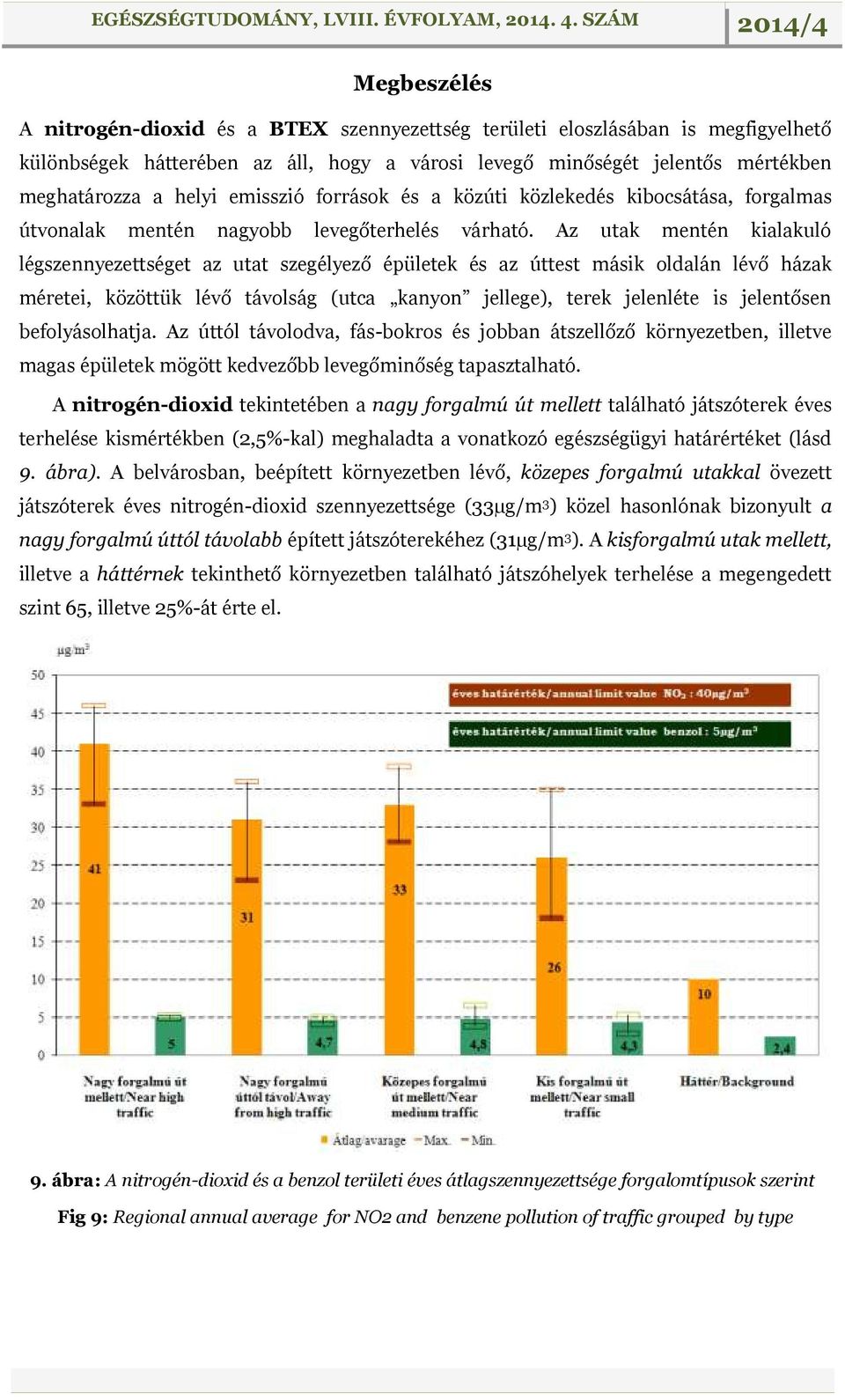 Az utak mentén kialakuló légszennyezettséget az utat szegélyező épületek és az úttest másik oldalán lévő házak méretei, közöttük lévő távolság (utca kanyon jellege), terek jelenléte is jelentősen