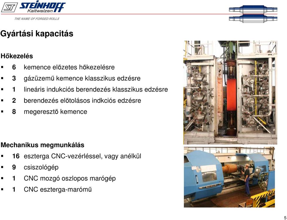 előtolásos indkciós edzésre 8 megeresztő kemence Mechanikus megmunkálás 16 eszterga