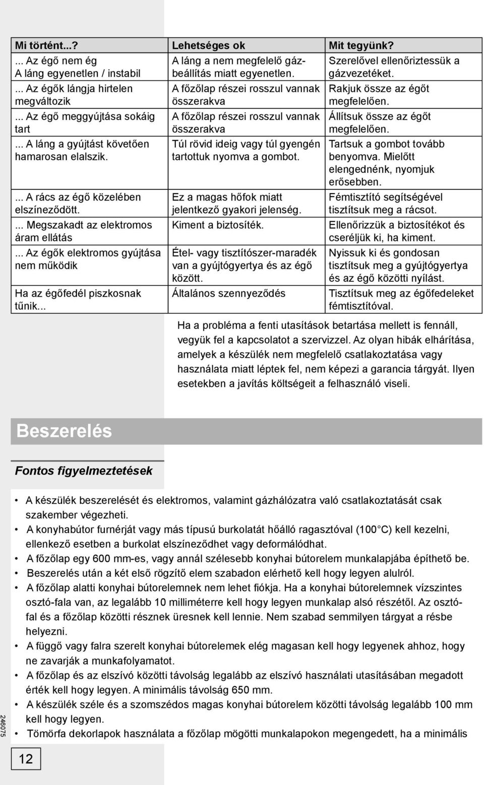 Beszerelési, csatlakoztatási és használati utasítások - PDF Ingyenes  letöltés