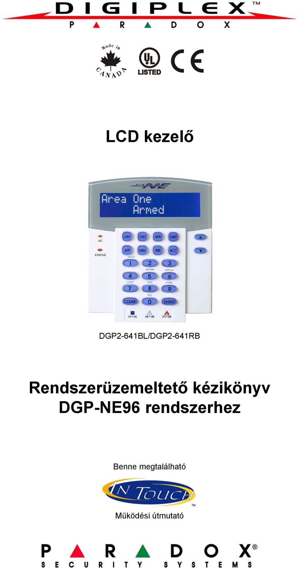 Rendszerüzemeltető kézikönyv