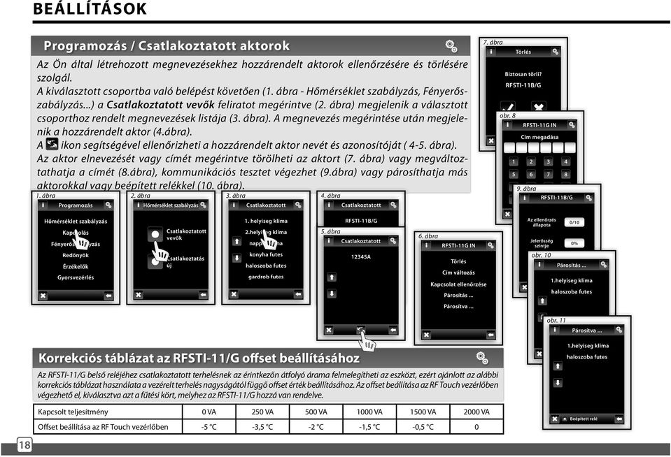 ábra). A ikon segítségével ellenőrizheti a hozzárendelt aktor nevét és azonosítóját ( 4-5. ábra). Az aktor elnevezését vagy címét megérintve törölheti az aktort (7.