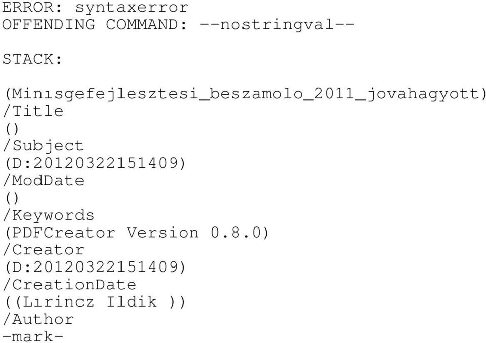 (D:20120322151409) /ModDate () /Keywords (PDFCreator Version 0.8.