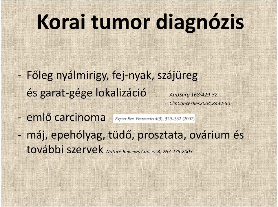 ClinCancerRes2004,8442 50 emlő carcinoma máj, epehólyag,