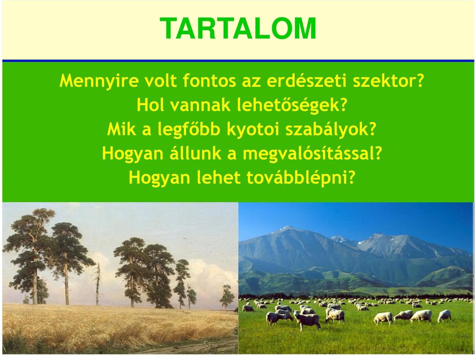 Mik a legfıbb kyotoi szabályok?