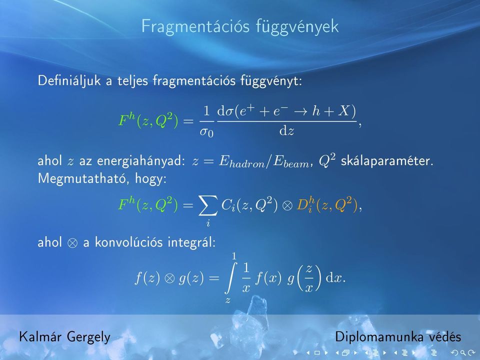 beam, Q 2 skálaparaméter.