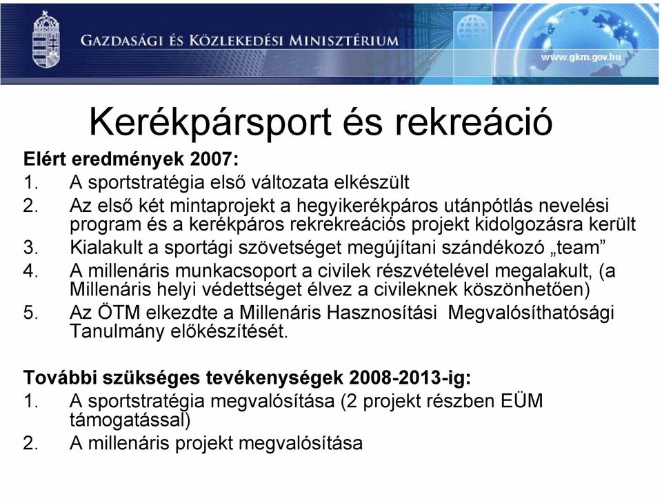 Kialakult a sportági szövetséget megújítani szándékozó team 4.