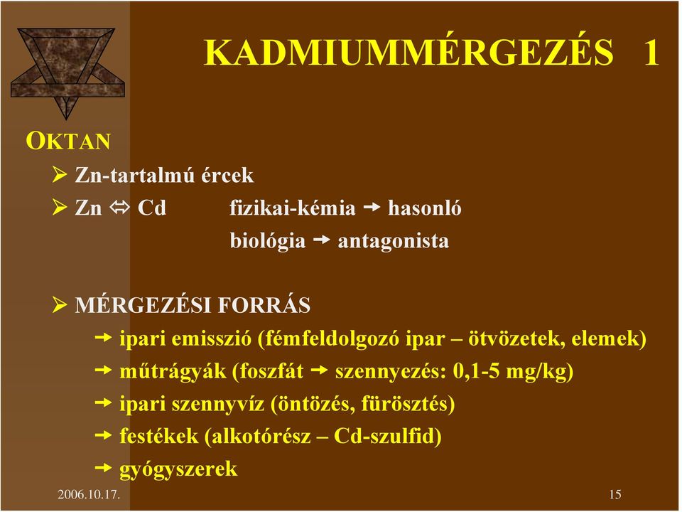 ötvözetek, elemek) műtrágyák (foszfát szennyezés: 0,1-5 mg/kg) ipari