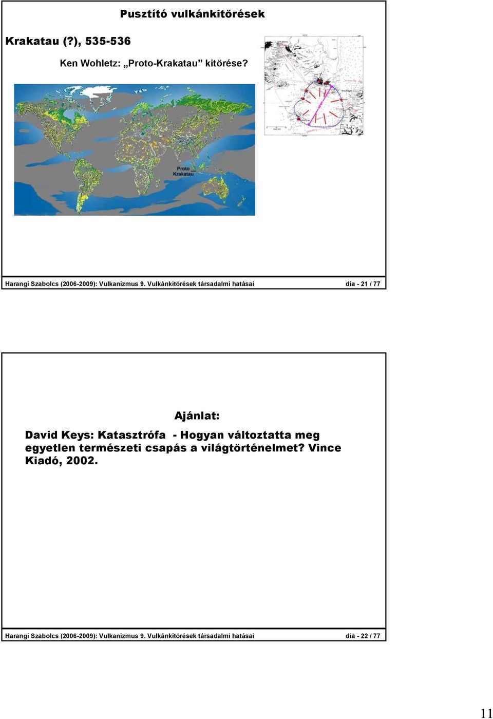 Vulkánkitörések társadalmi hatásai dia - 21 / 77 Ajánlat: David Keys: Katasztrófa - Hogyan