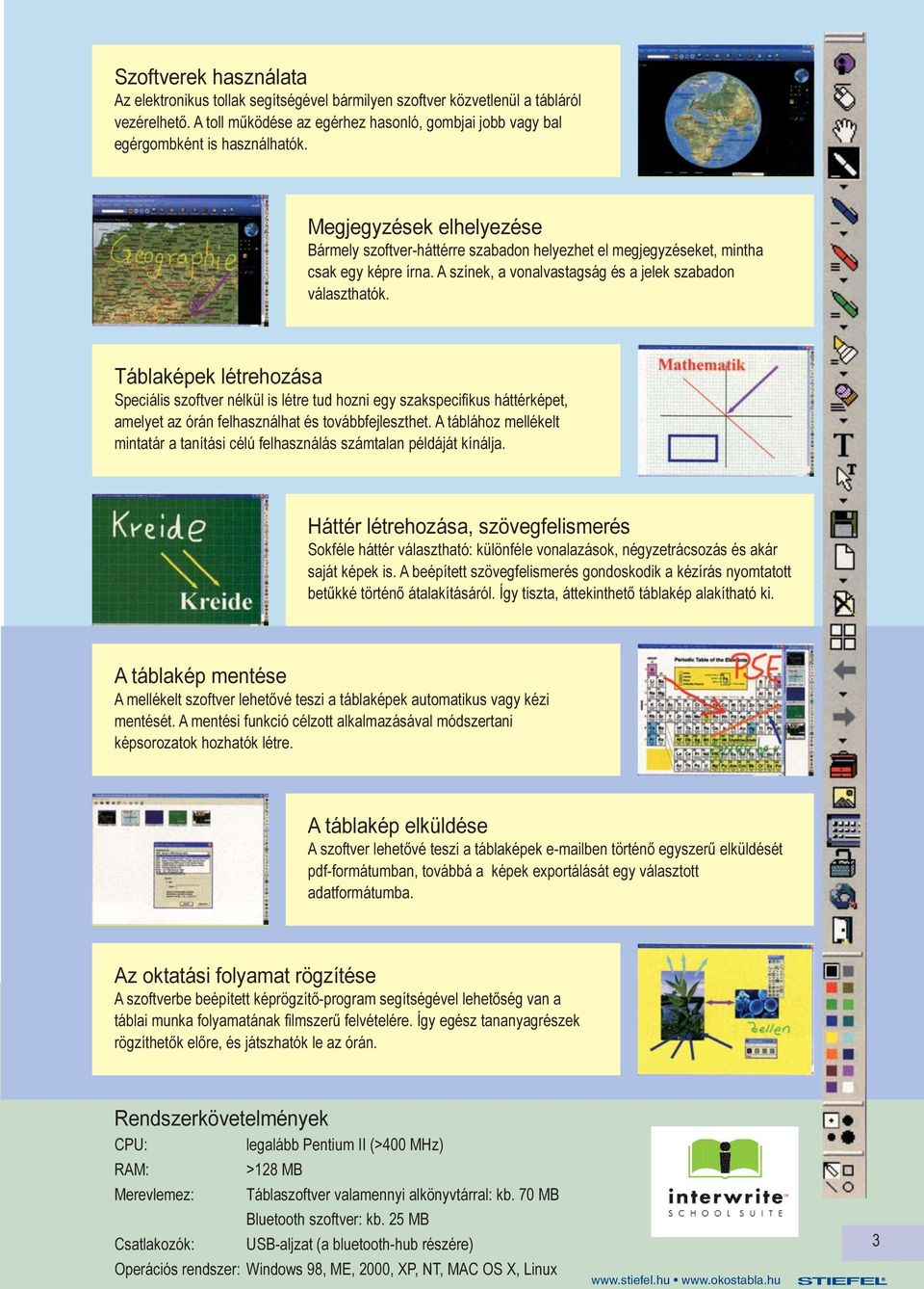 Táblaképek létrehozása Speciális szoftver nélkül is létre tud hozni egy szakspecifikus háttérképet, amelyet az órán felhasználhat és továbbfejleszthet.