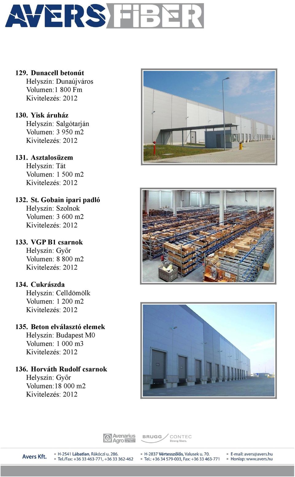 Asztalosüzem Helyszín: Tát Volumen: 1 500 m2 132. St.