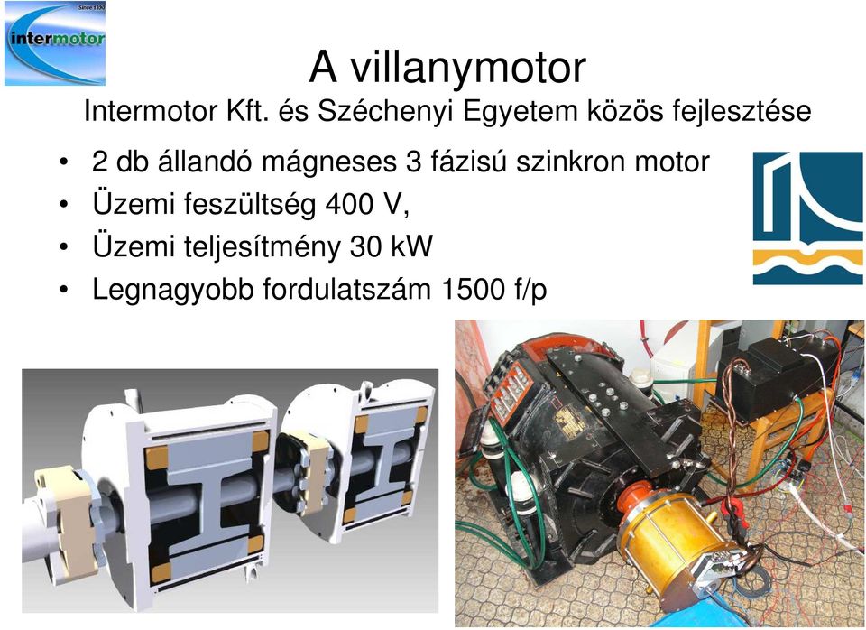 állandó mágneses 3 fázisú szinkron motor Üzemi