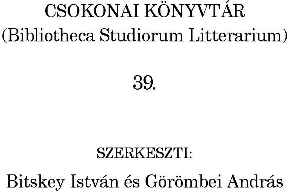 Litterarium) 39.