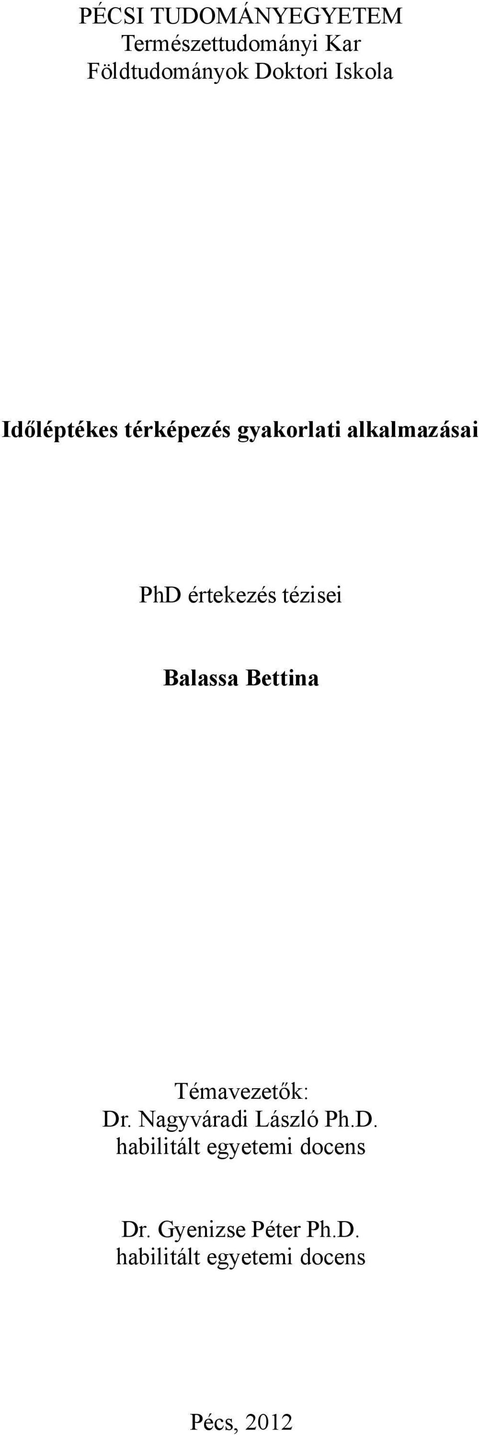 léptékes térképezés gyakorlati alkalmazásai PhD értekezés tézisei