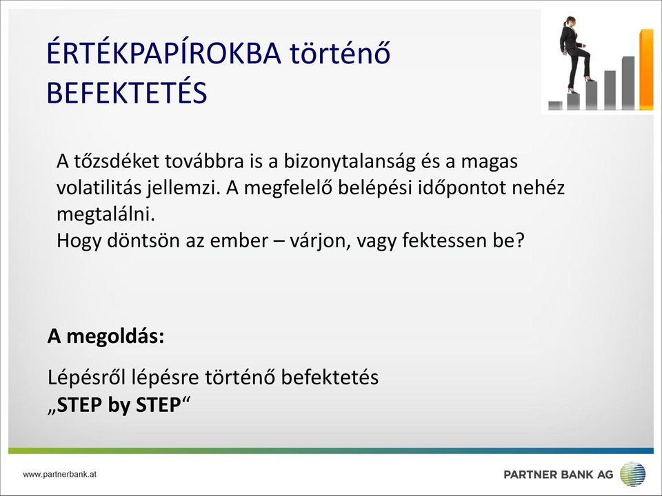 A megfelelő belépési időpontot nehéz megtalálni.