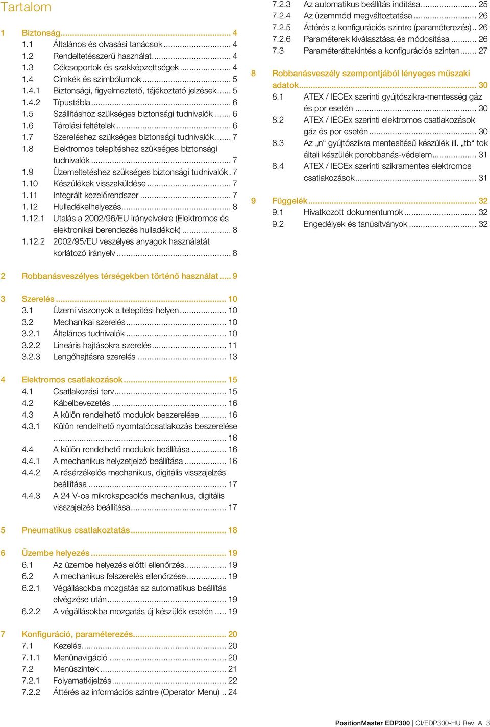 .. 7 1.8 Elektromos telepítéshez szükséges biztonsági tudnivalók... 7 1.9 Üzemeltetéshez szükséges biztonsági tudnivalók. 7 1.10 Készülékek visszaküldése... 7 1.11 Integrált kezelőrendszer... 7 1.12 Hulladékelhelyezés.