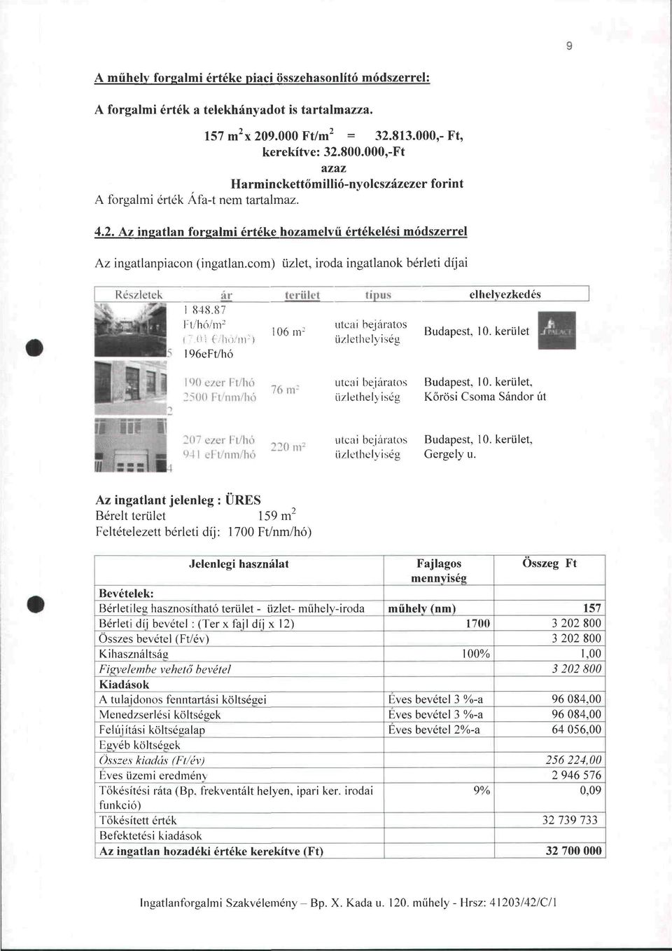 com) üzlet, iroda ingatlanok bérleti díjai Részletek terület 1Í )US elhelyezkedés 1 848.87 Fi/hó/m 2 utcai bejáratos 106 nr Budapest, 10. kerület {" in I.