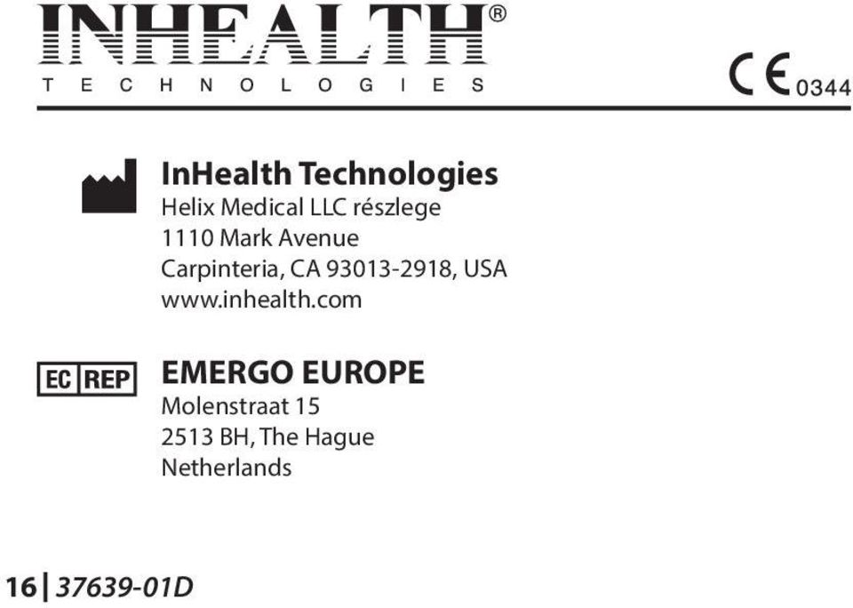 93013-2918, USA www.inhealth.