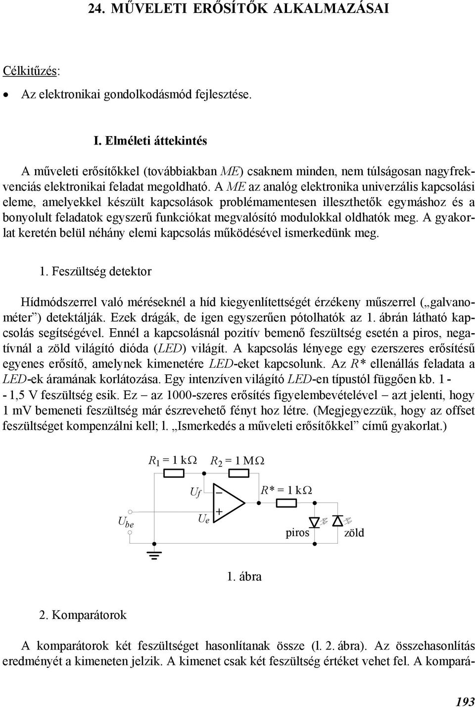 24. MŰVELETI ERŐSÍTŐK ALKALMAZÁSAI - PDF Ingyenes letöltés