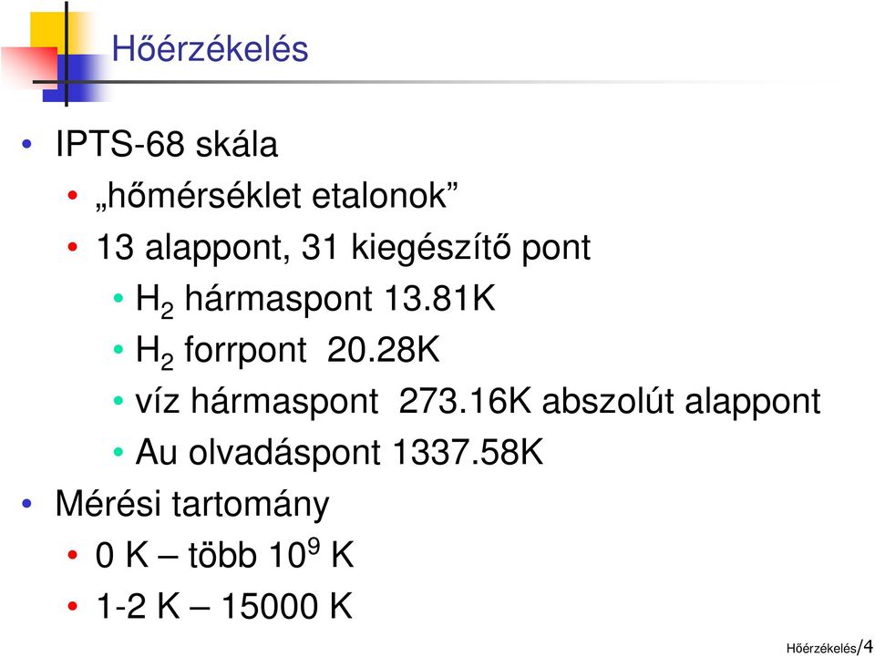 28K víz hármaspont 273.