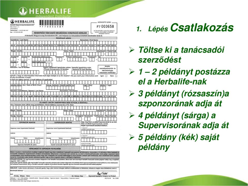 példányt (rózsaszín)a szponzorának adja át 4 példányt