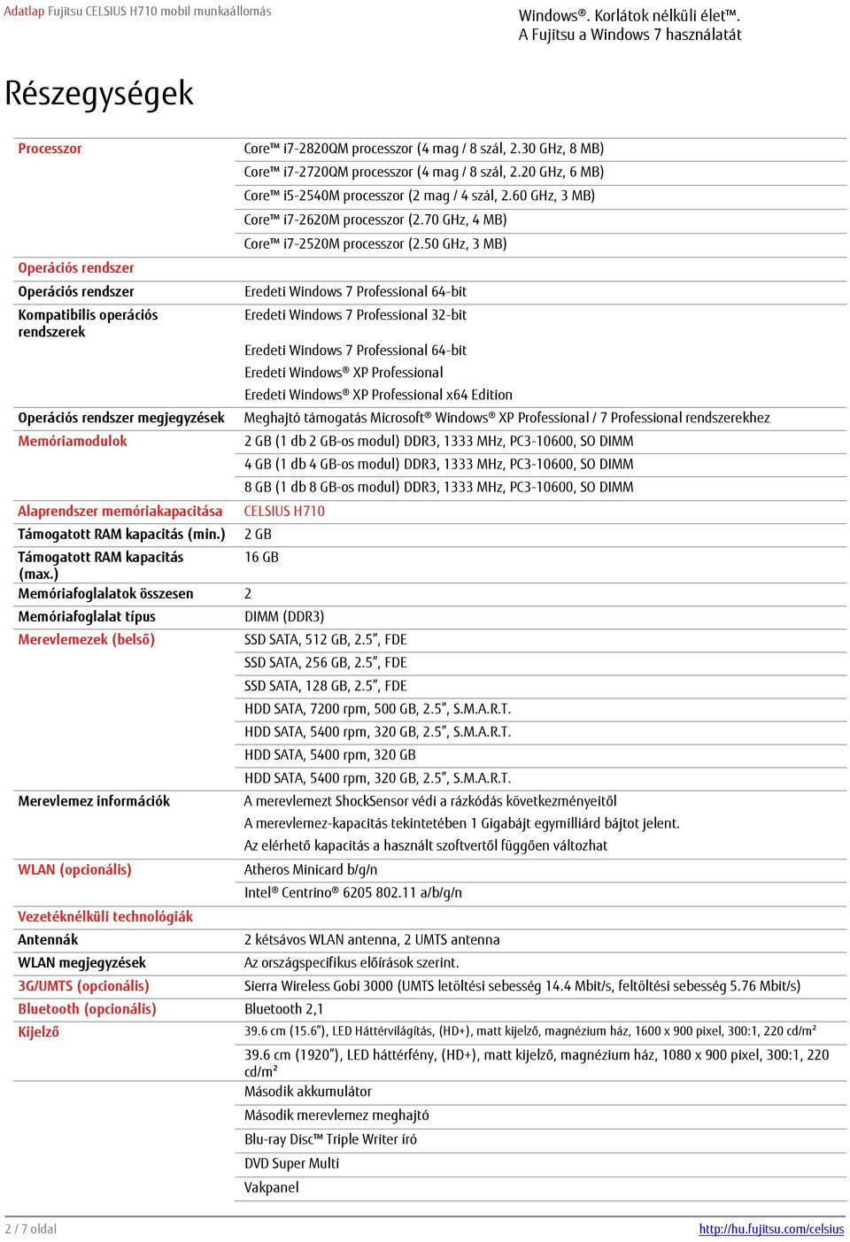 70 GHz, 4 MB) Core i7-2520m processzor (2.