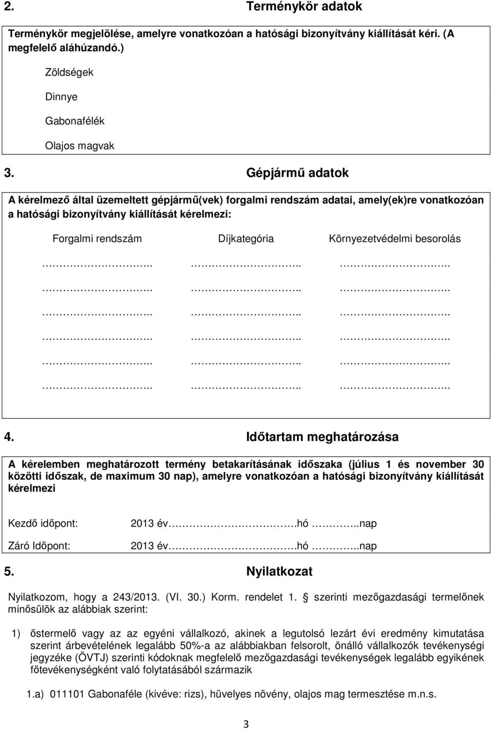 Környezetvédelmi besorolás 4.