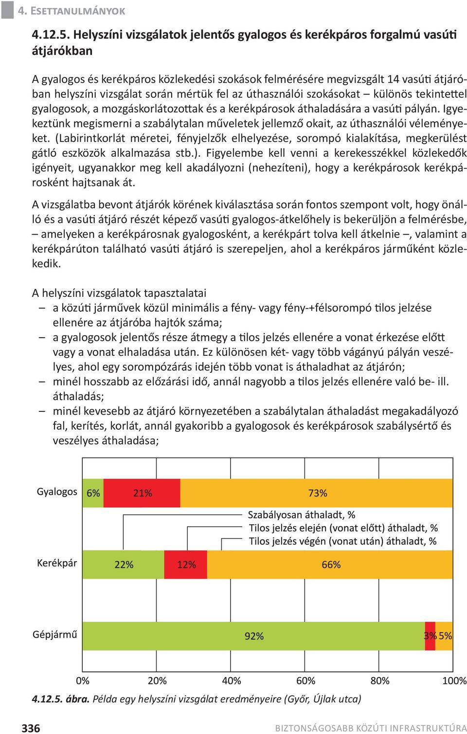 mértük fel az úthasználói szokásokat különös tekintettel gyalogosok, a mozgáskorlátozottak és a kerékpárosok áthaladására a vasúti pályán.