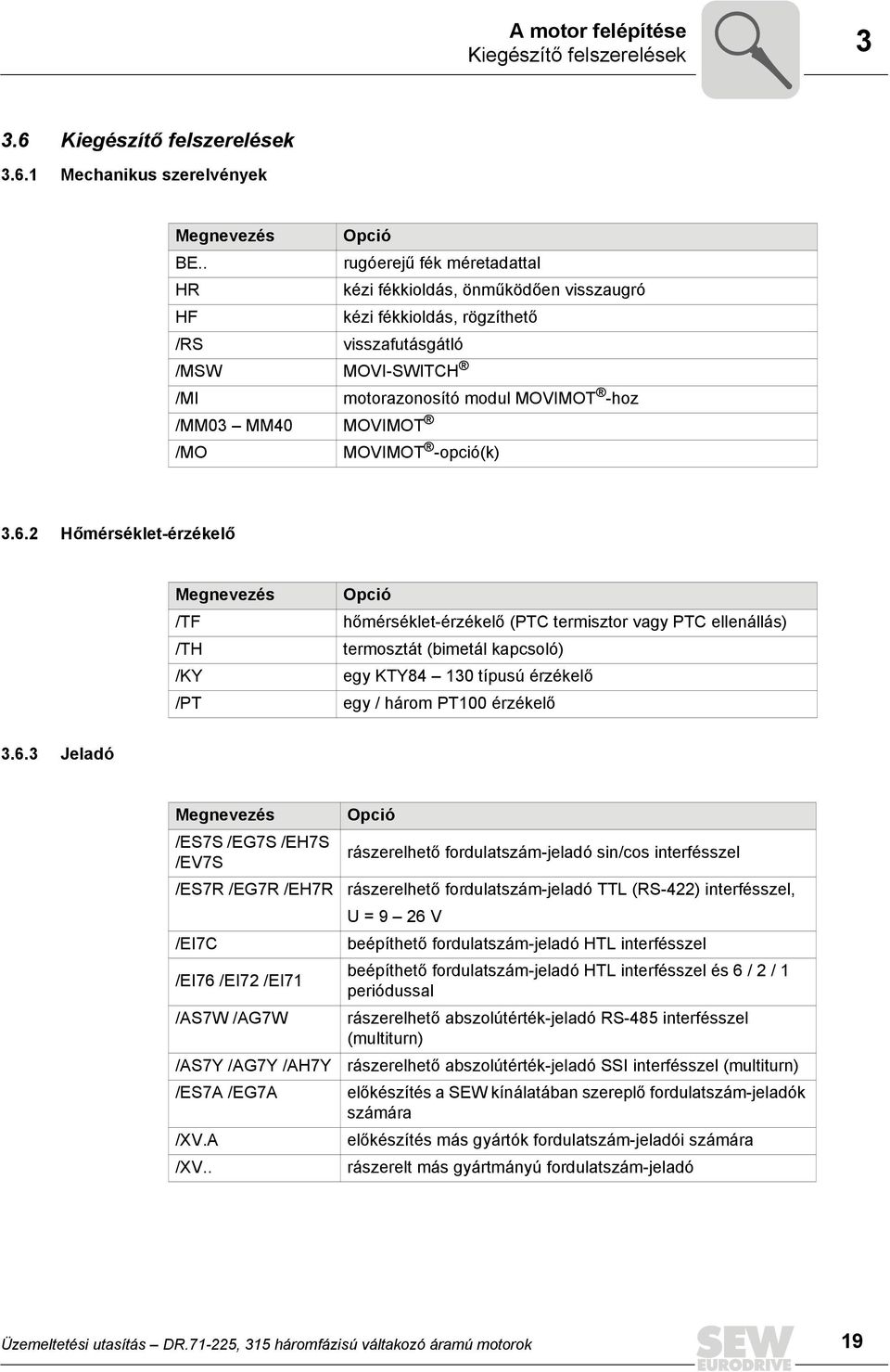 /MO MOVIMOT -opció(k) 3.6.