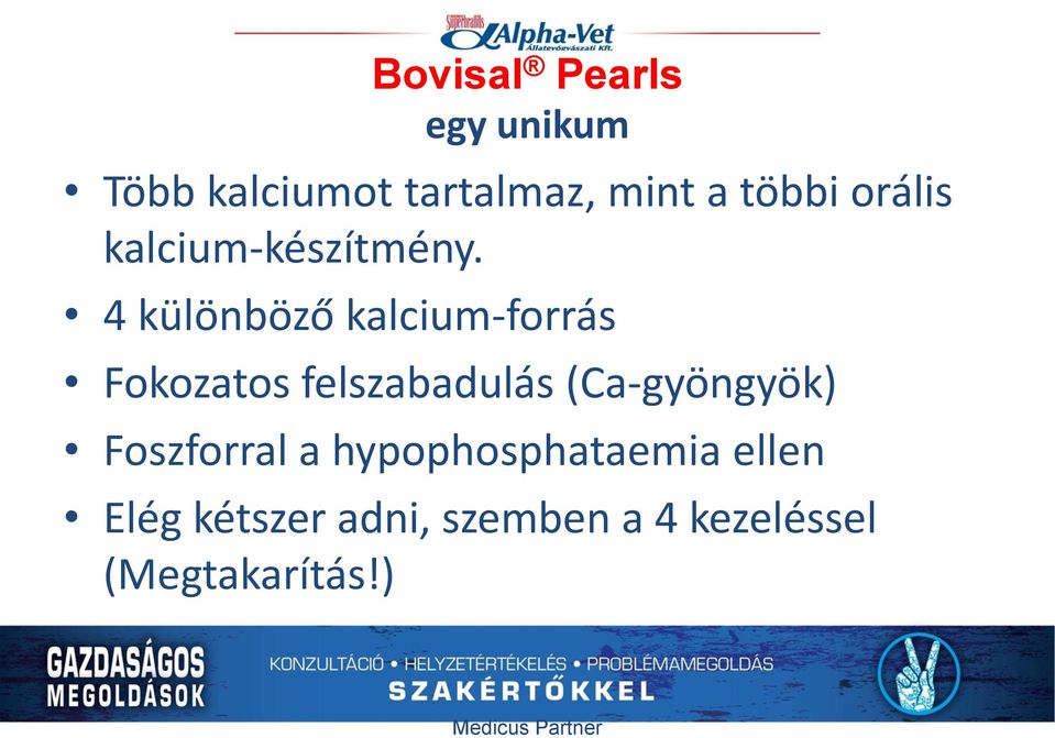 4 különböző kalcium-forrás Fokozatos felszabadulás