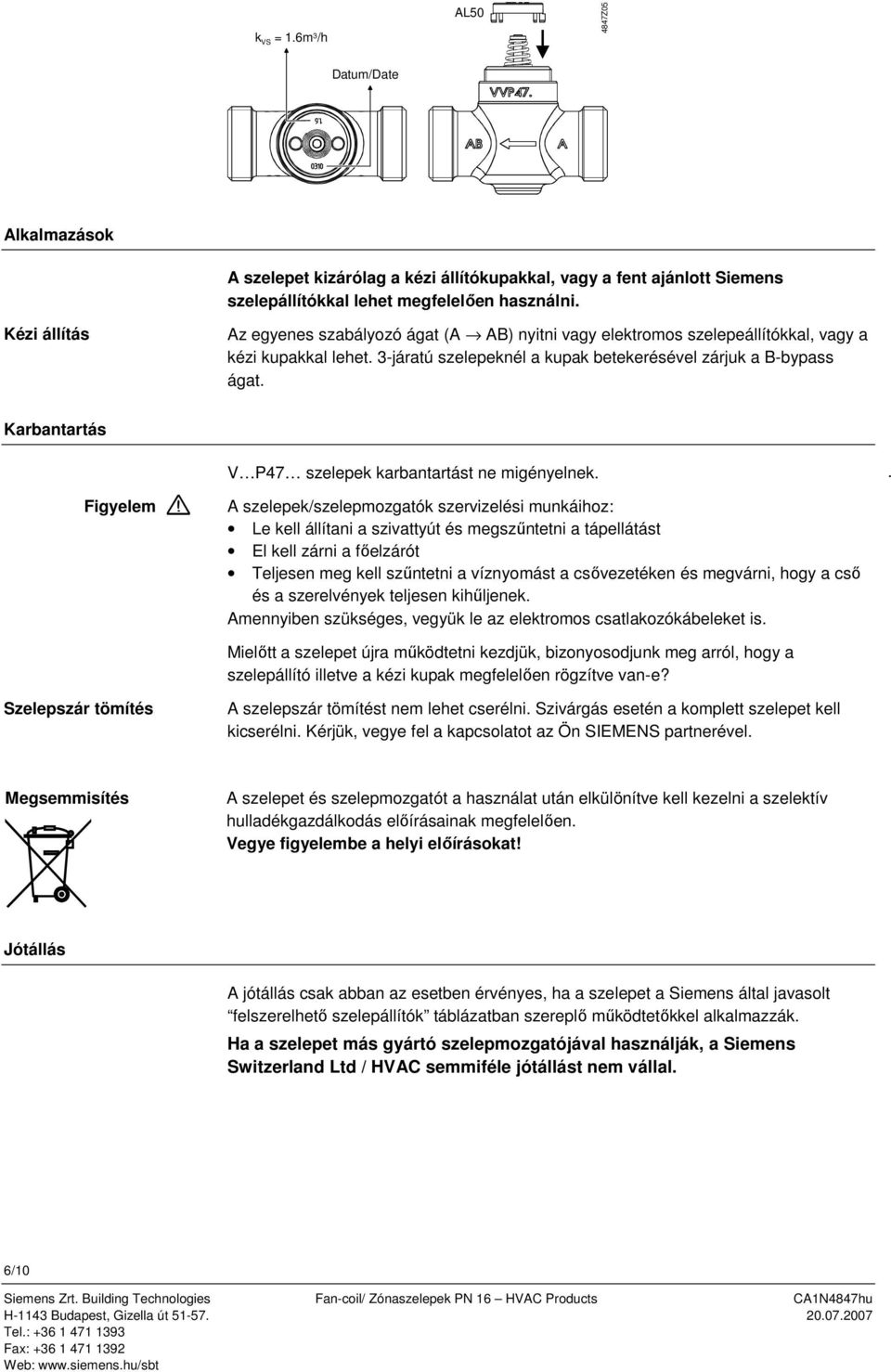 2-járatú és 3-járatú Fan-coil/ Zónaszelepek PN 16 - PDF Ingyenes letöltés