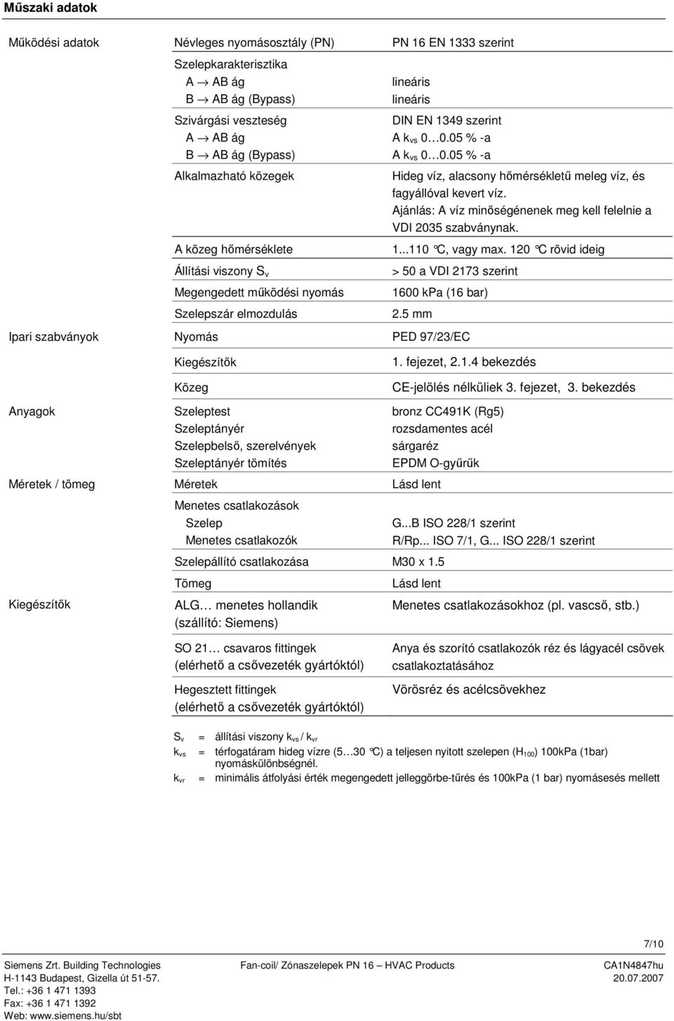 víz jánlás: víz minőségénenek meg kell felelnie a VDI 2035 szabványnak 11 C, vagy max 120 C rövid ideig > 50 a VDI 2173 szerint 1600 kpa (16 bar) 25 mm Ipari szabványok Nyomás PED 97/23/EC