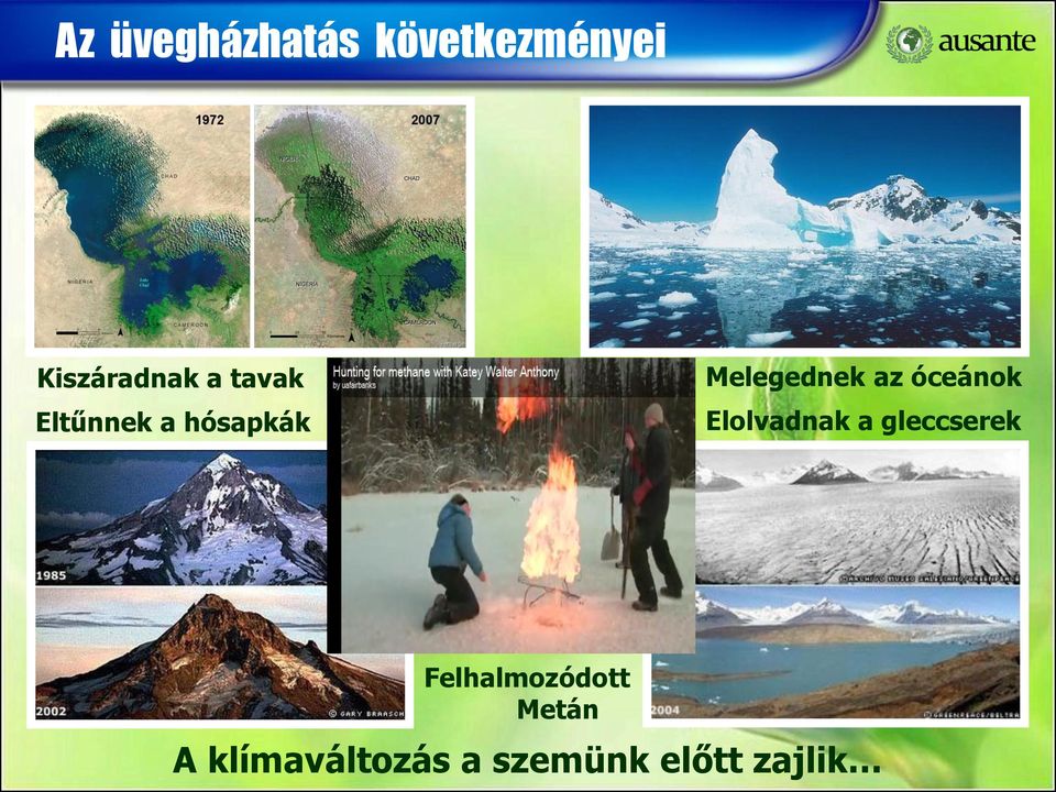 óceánok Elolvadnak a gleccserek