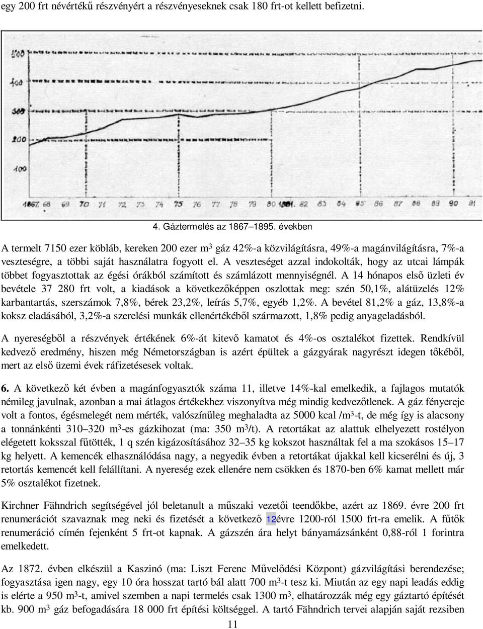 A veszteséget azzal indokolták, hogy az utcai lámpák többet fogyasztottak az égési órákból számított és számlázott mennyiségnél.