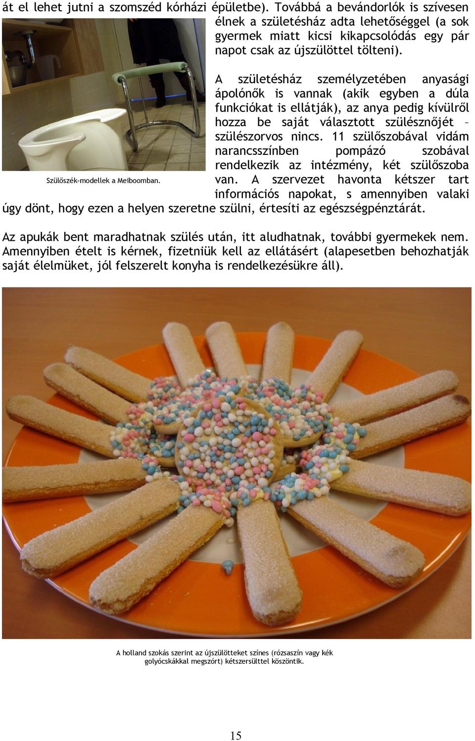 A születésház személyzetében anyasági ápolónők is vannak (akik egyben a dúla funkciókat is ellátják), az anya pedig kívülről hozza be saját választott szülésznőjét szülészorvos nincs.