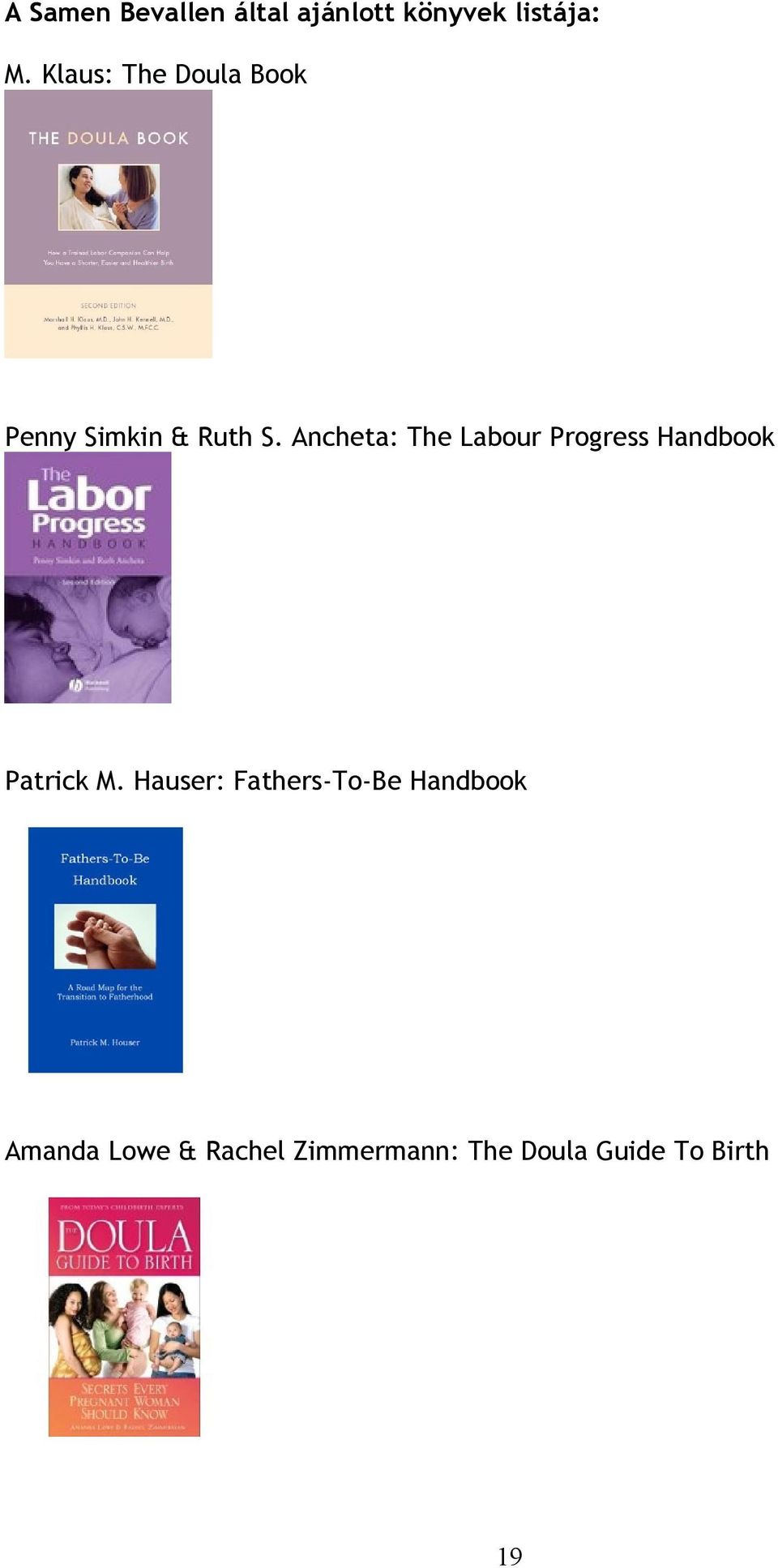 Ancheta: The Labour Progress Handbook Patrick M.